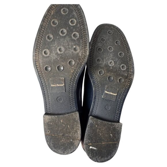 Henry Ferrera Collection Clarity Double Gore Rain Ankle BootS Black size 40 US 9 - Picture 4 of 5